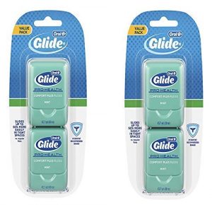 Oral-B Glide Pro-Health Comfort Plus Dental Floss, Mint, 40 M, Twin Pack (2 Pack)