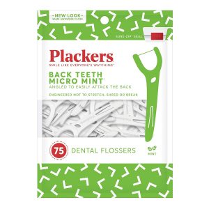 Plackers Back Teeth Micro Mint Dental Floss Picks - orthopick