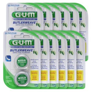  GUM ButlerWeave Dental Floss Travel Size, Mint