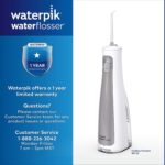 Waterpik Water Flosser Cordless Dental Oral Irrigator for Teeth with Portable Travel Bag and 3 Jet Tips