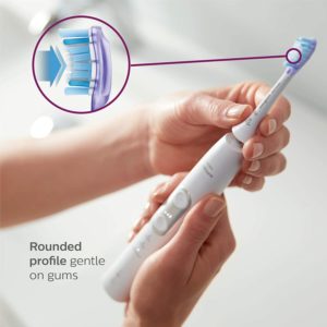 Genuine Philips Sonicare G3 Premium Gum Care toothbrush head, HX9054/65, 4-pk, white, BRushSync Technology